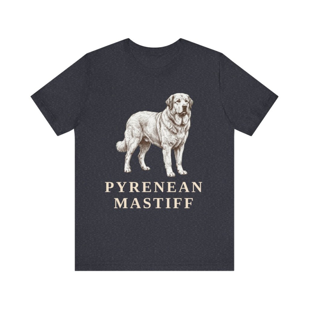 Pyrenean Mastiff Shirt, Vintage Dog Sketch Tee, Dog Lover Gift
