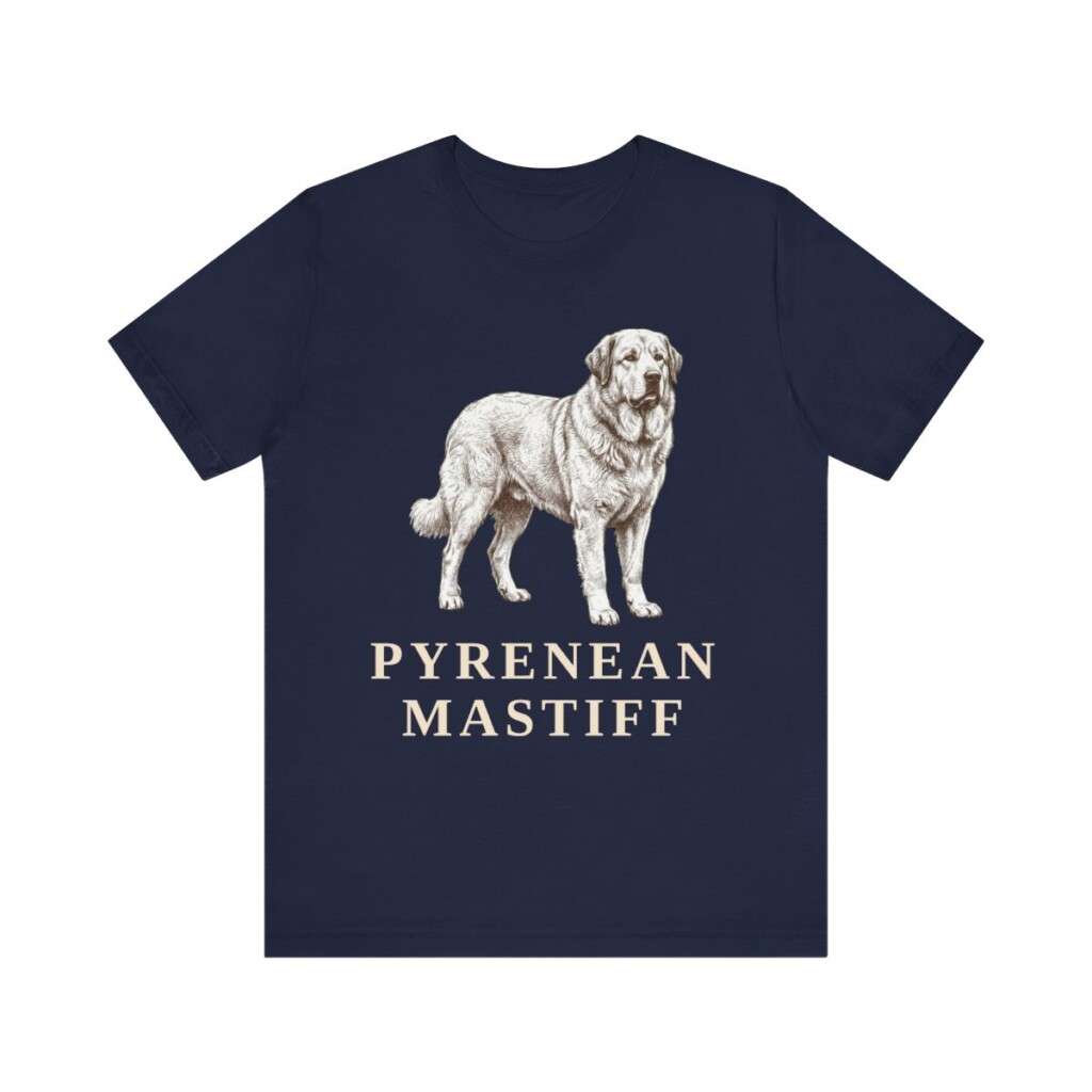 Pyrenean Mastiff Shirt, Vintage Dog Sketch Tee, Dog Lover Gift