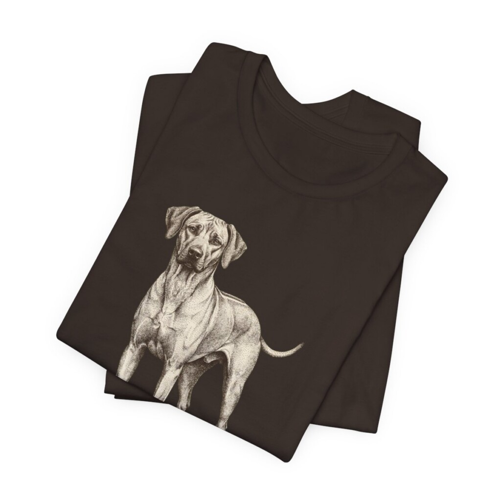 Rhodesian Ridgeback Lover Shirt, Vintage Dog Sketch Tee, Dog Lover Gift
