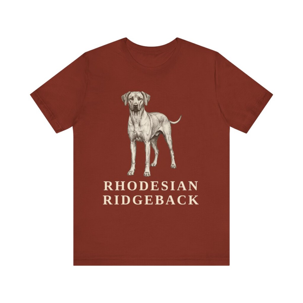 Rhodesian Ridgeback Lover Shirt, Vintage Dog Sketch Tee, Dog Lover Gift