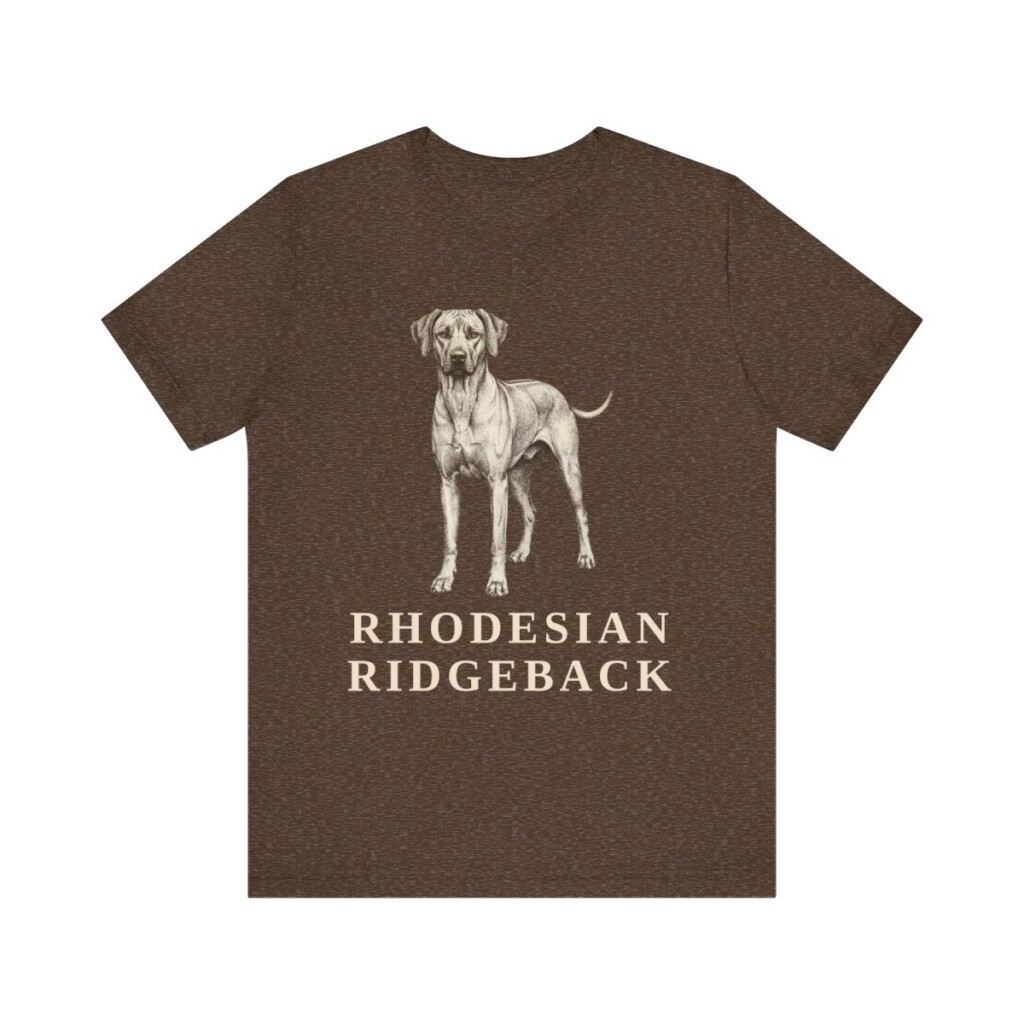 Rhodesian Ridgeback Lover Shirt, Vintage Dog Sketch Tee, Dog Lover Gift