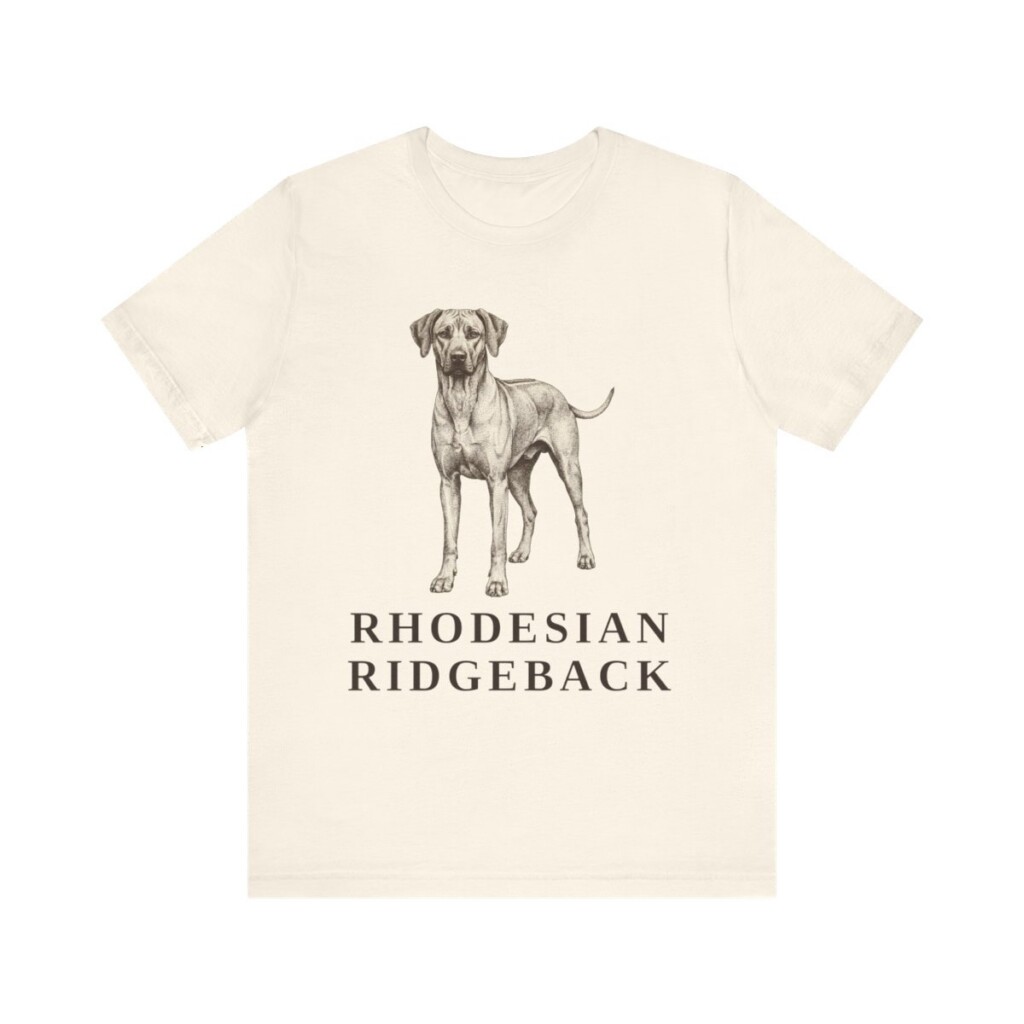 Rhodesian Ridgeback Lover Shirt, Vintage Dog Sketch Tee, Dog Lover Gift