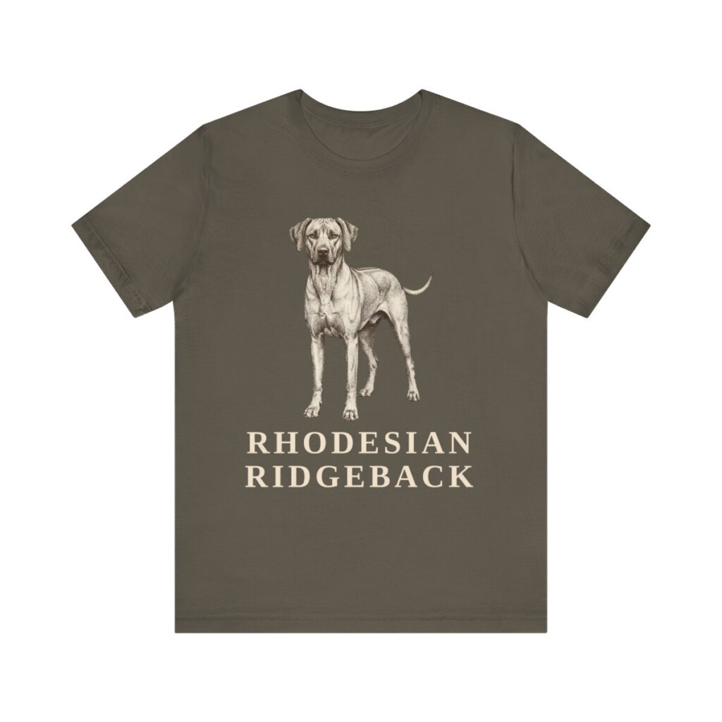 Rhodesian Ridgeback Lover Shirt, Vintage Dog Sketch Tee, Dog Lover Gift