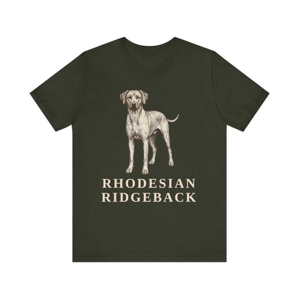 Rhodesian Ridgeback Lover Shirt, Vintage Dog Sketch Tee, Dog Lover Gift