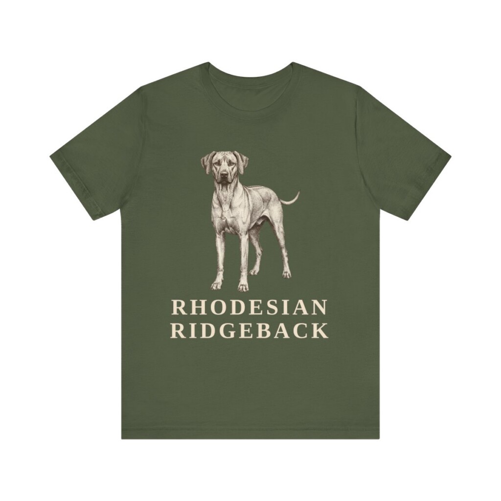 Rhodesian Ridgeback Lover Shirt, Vintage Dog Sketch Tee, Dog Lover Gift