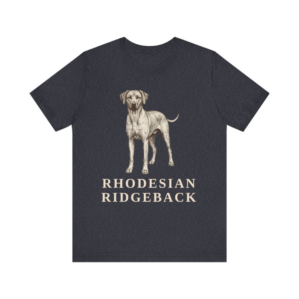 Rhodesian Ridgeback Lover Shirt, Vintage Dog Sketch Tee, Dog Lover Gift