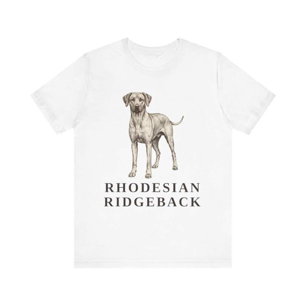 Rhodesian Ridgeback Lover Shirt, Vintage Dog Sketch Tee, Dog Lover Gift