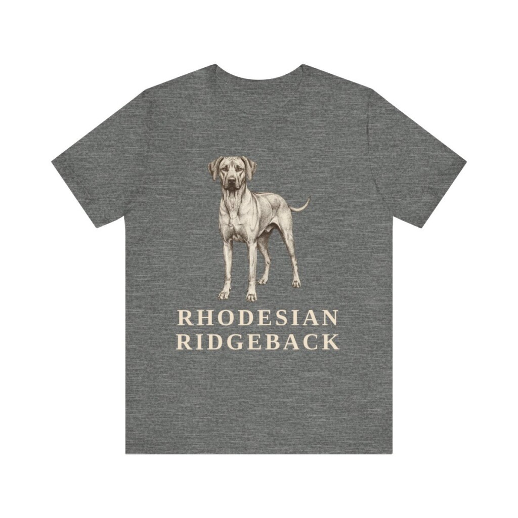 Rhodesian Ridgeback Lover Shirt, Vintage Dog Sketch Tee, Dog Lover Gift