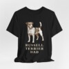 Russell Terrier Dad Shirt, Vintage Dog Sketch Tee, Dog Dad Gift