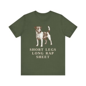 Russell Terrier Humor Shirt, Vintage Dog Sketch Tee, Dog Humor Gift