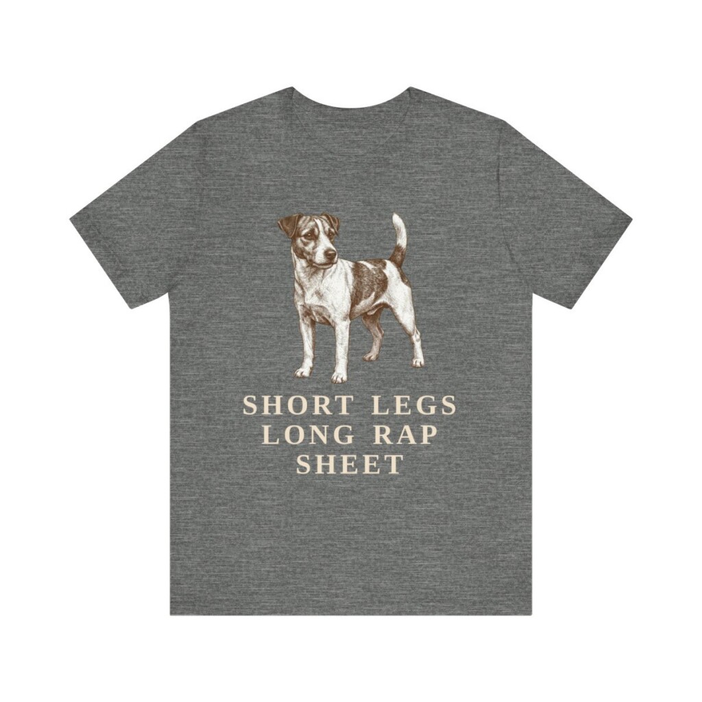 Russell Terrier Humor Shirt, Vintage Dog Sketch Tee, Dog Humor Gift