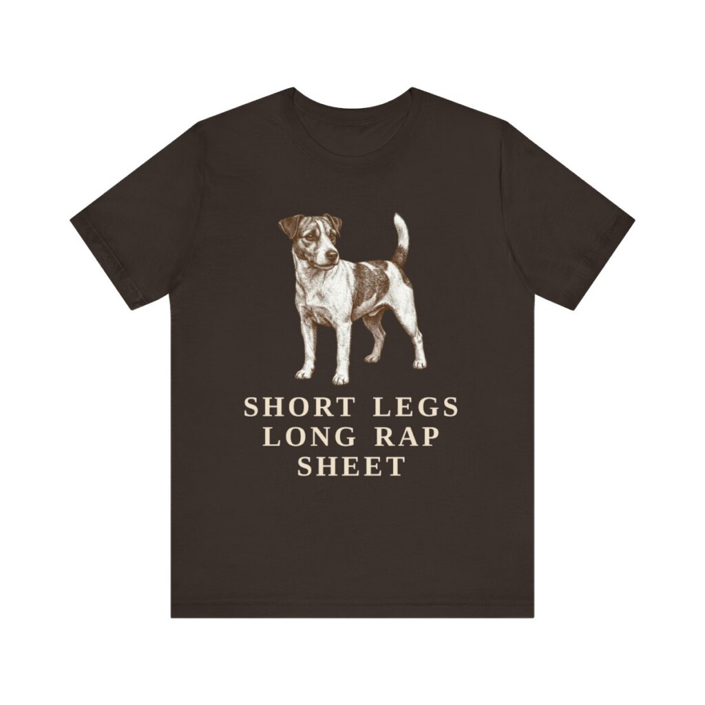 Russell Terrier Humor Shirt, Vintage Dog Sketch Tee, Dog Humor Gift