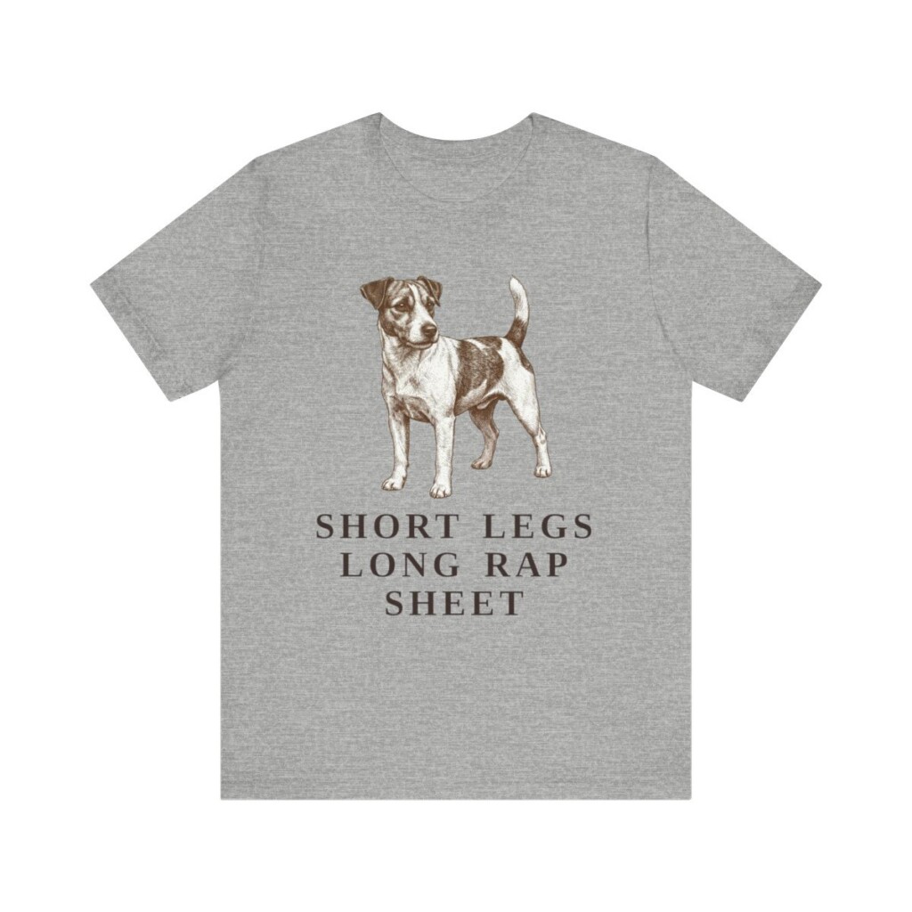 Russell Terrier Humor Shirt, Vintage Dog Sketch Tee, Dog Humor Gift