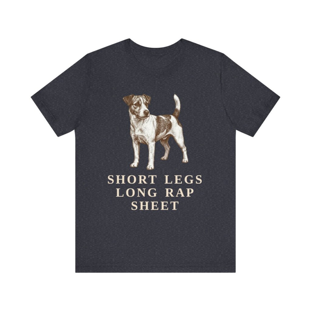 Russell Terrier Humor Shirt, Vintage Dog Sketch Tee, Dog Humor Gift