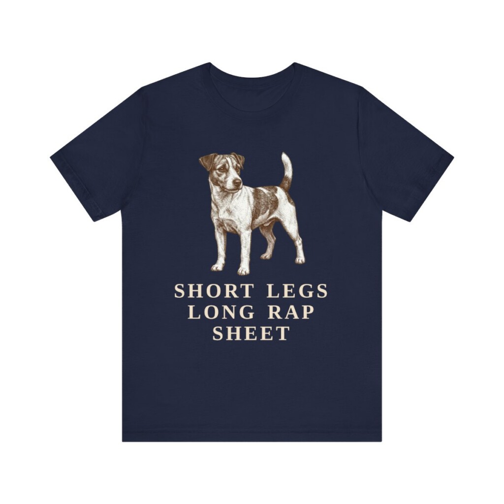 Russell Terrier Humor Shirt, Vintage Dog Sketch Tee, Dog Humor Gift