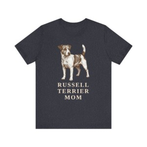 Russell Terrier Mom Shirt, Vintage Dog Sketch Tee, Dog Mom Gift