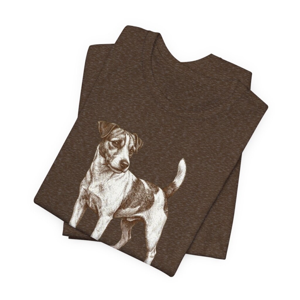 Russell Terrier Mom Shirt, Vintage Dog Sketch Tee, Dog Mom Gift