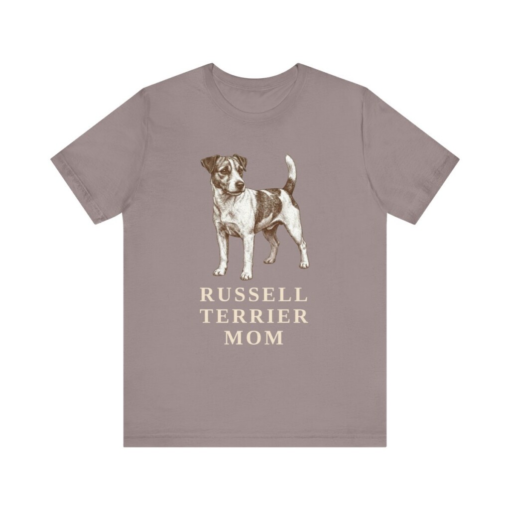 Russell Terrier Mom Shirt, Vintage Dog Sketch Tee, Dog Mom Gift