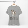 Russell Terrier Shirt, Vintage Dog Sketch Tee, Dog Lover Gift