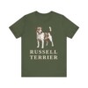 Russell Terrier Shirt, Vintage Dog Sketch Tee, Dog Lover Gift