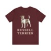 Russell Terrier Shirt, Vintage Dog Sketch Tee, Dog Lover Gift