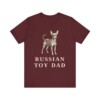 Russian Toy Dad Shirt, Vintage Dog Sketch Tee, Dog Dad Gift