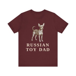 Russian Toy Dad Shirt, Vintage Dog Sketch Tee, Dog Dad Gift