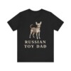 Russian Toy Dad Shirt, Vintage Dog Sketch Tee, Dog Dad Gift