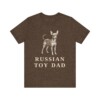 Russian Toy Dad Shirt, Vintage Dog Sketch Tee, Dog Dad Gift