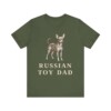 Russian Toy Dad Shirt, Vintage Dog Sketch Tee, Dog Dad Gift