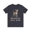 Russian Toy Dad Shirt, Vintage Dog Sketch Tee, Dog Dad Gift