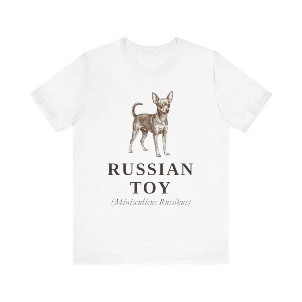 Russian Toy Latin Shirt, Vintage Dog Sketch Tee, Dog Latin Gift