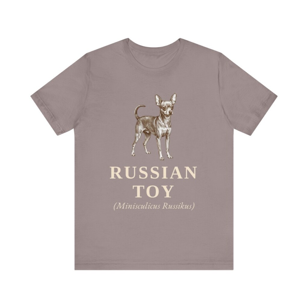 Russian Toy Latin Shirt, Vintage Dog Sketch Tee, Dog Latin Gift