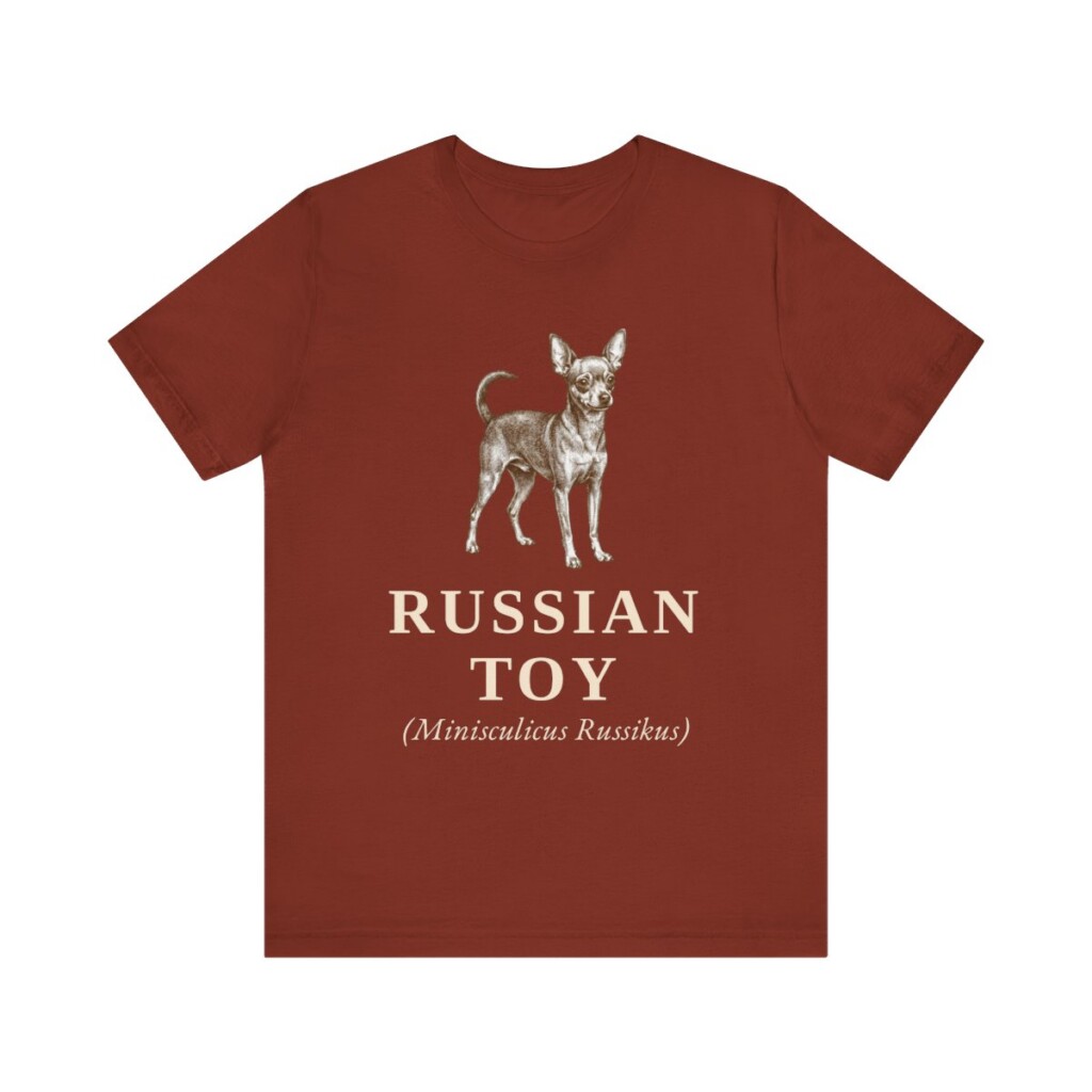 Russian Toy Latin Shirt, Vintage Dog Sketch Tee, Dog Latin Gift