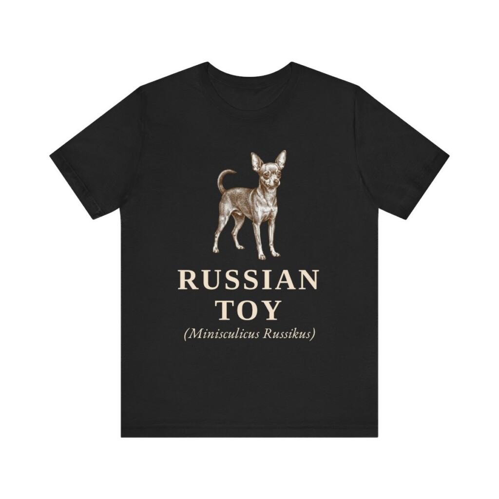 Russian Toy Latin Shirt, Vintage Dog Sketch Tee, Dog Latin Gift