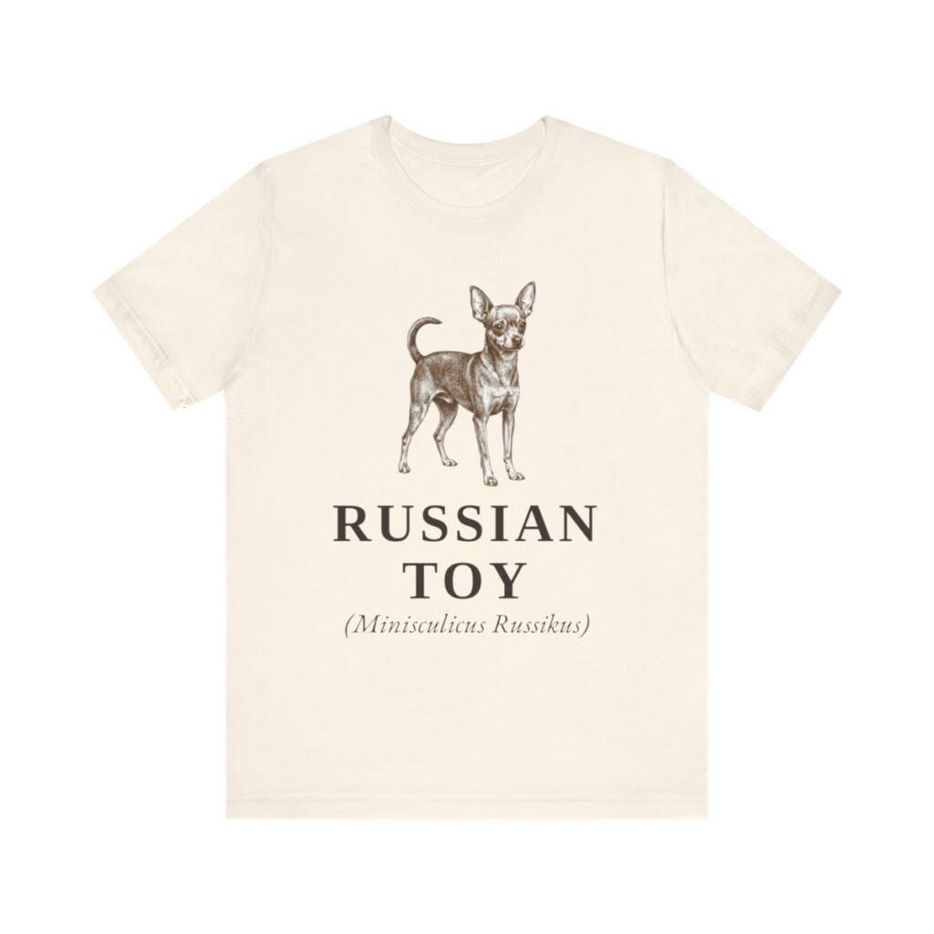 Russian Toy Latin Shirt, Vintage Dog Sketch Tee, Dog Latin Gift