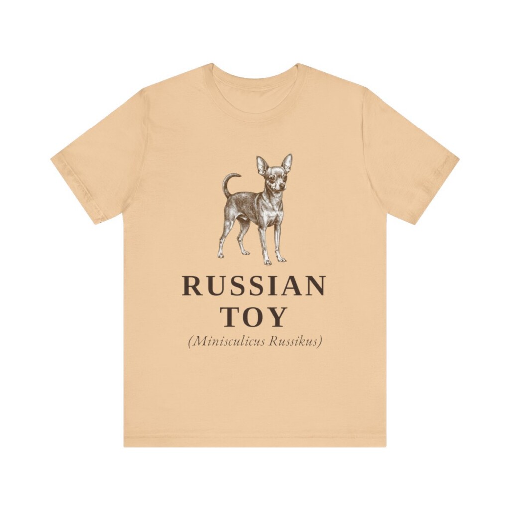 Russian Toy Latin Shirt, Vintage Dog Sketch Tee, Dog Latin Gift
