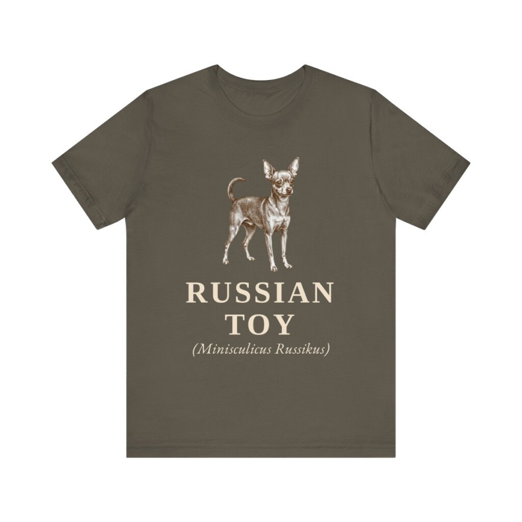 Russian Toy Latin Shirt, Vintage Dog Sketch Tee, Dog Latin Gift