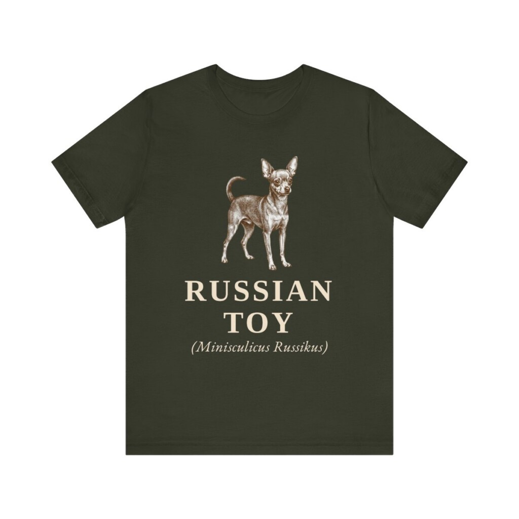 Russian Toy Latin Shirt, Vintage Dog Sketch Tee, Dog Latin Gift