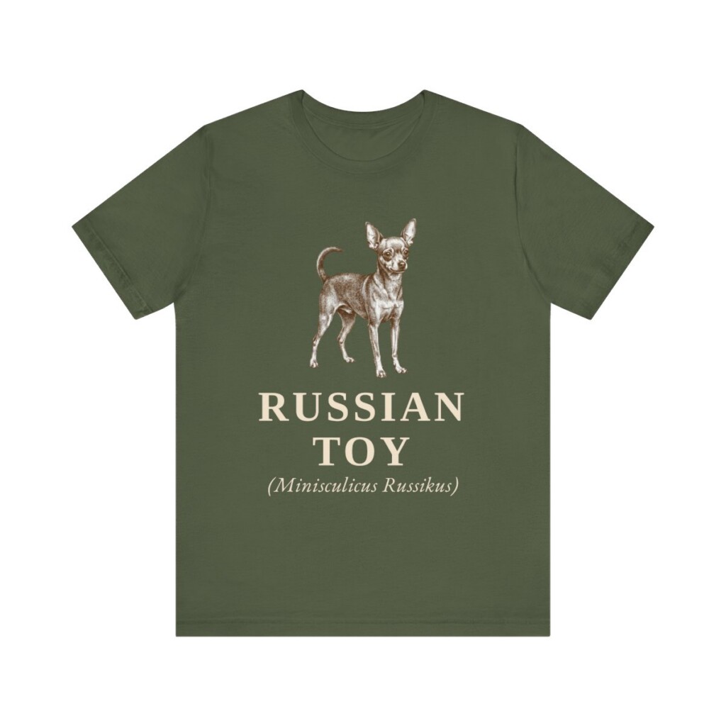 Russian Toy Latin Shirt, Vintage Dog Sketch Tee, Dog Latin Gift