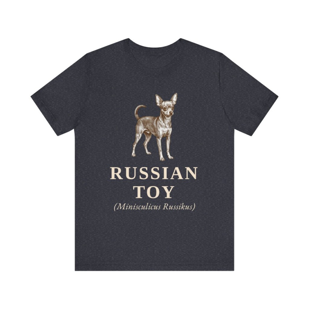 Russian Toy Latin Shirt, Vintage Dog Sketch Tee, Dog Latin Gift