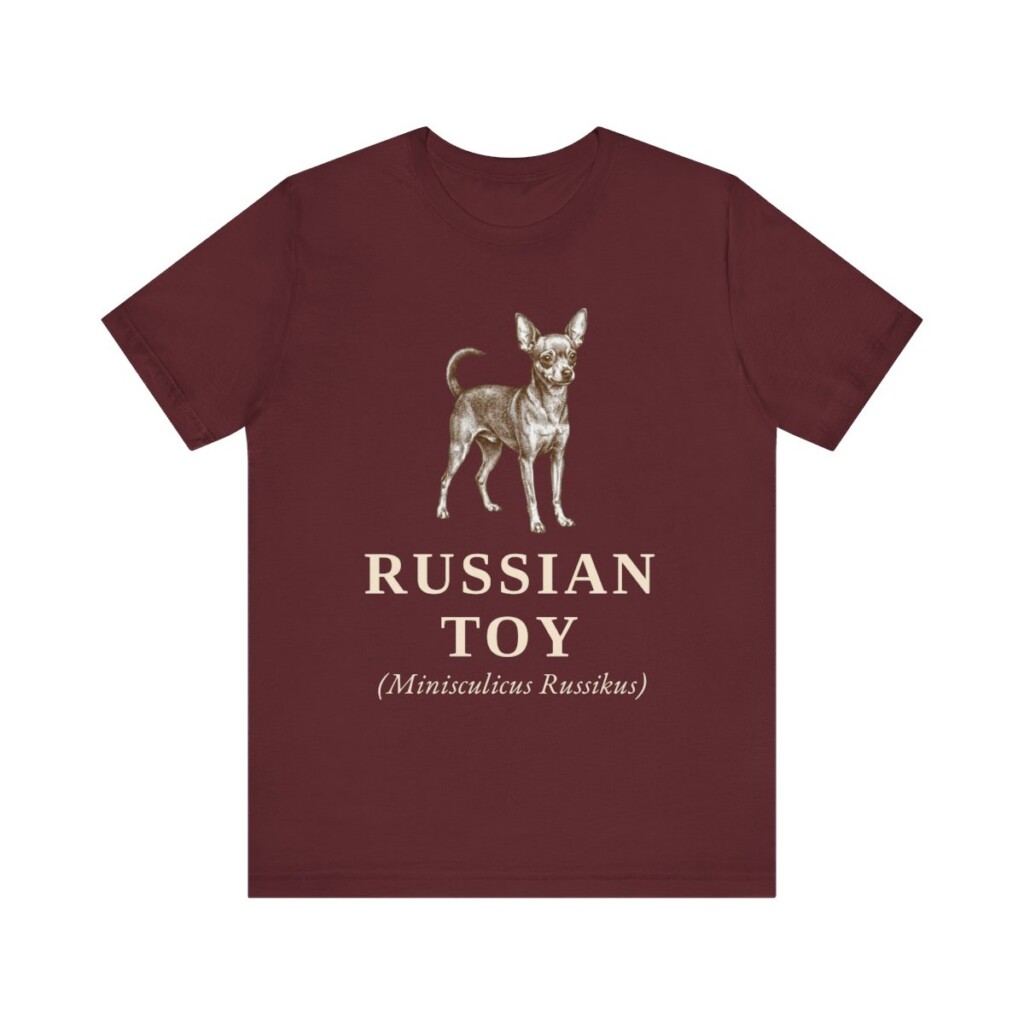 Russian Toy Latin Shirt, Vintage Dog Sketch Tee, Dog Latin Gift