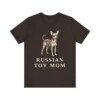 Russian Toy Mom Shirt, Vintage Dog Sketch Tee, Dog Mom Gift
