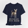 Russian Toy Mom Shirt, Vintage Dog Sketch Tee, Dog Mom Gift