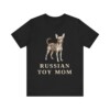 Russian Toy Mom Shirt, Vintage Dog Sketch Tee, Dog Mom Gift