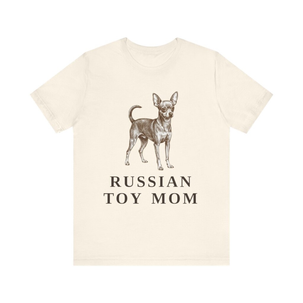 Russian Toy Mom Shirt, Vintage Dog Sketch Tee, Dog Mom Gift