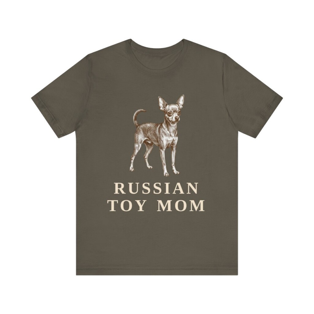Russian Toy Mom Shirt, Vintage Dog Sketch Tee, Dog Mom Gift