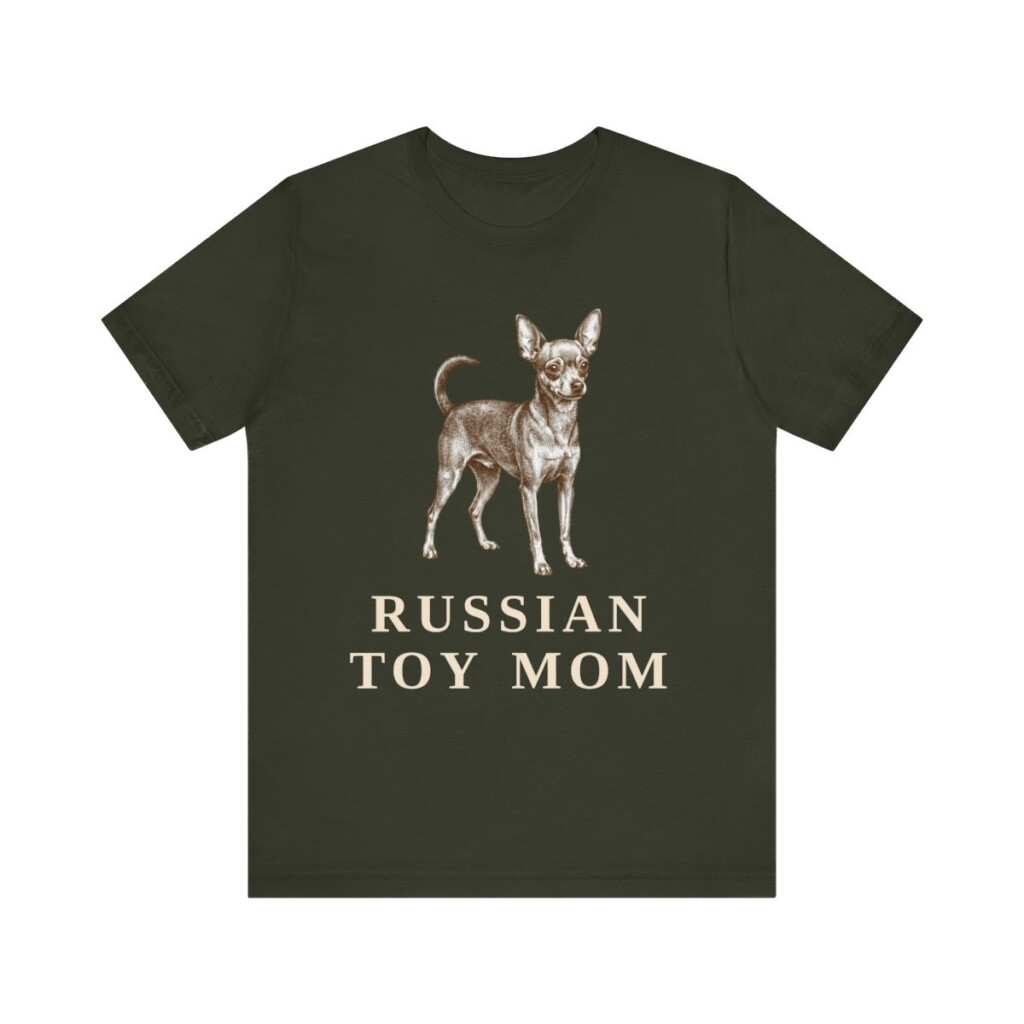 Russian Toy Mom Shirt, Vintage Dog Sketch Tee, Dog Mom Gift