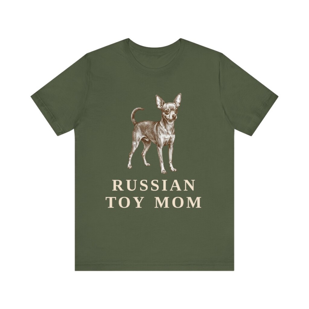 Russian Toy Mom Shirt, Vintage Dog Sketch Tee, Dog Mom Gift