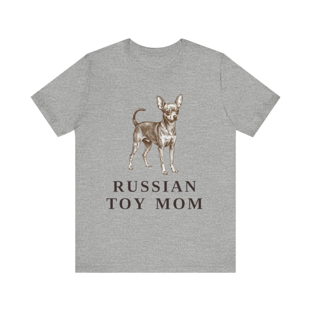 Russian Toy Mom Shirt, Vintage Dog Sketch Tee, Dog Mom Gift